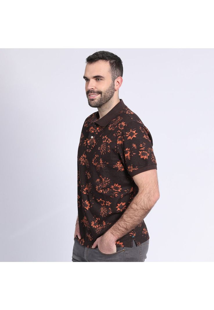 Polera Pique Estampada Multicolor-2