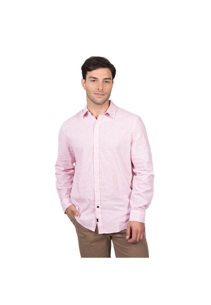 Camisa East Village Lino Regular Fit-0