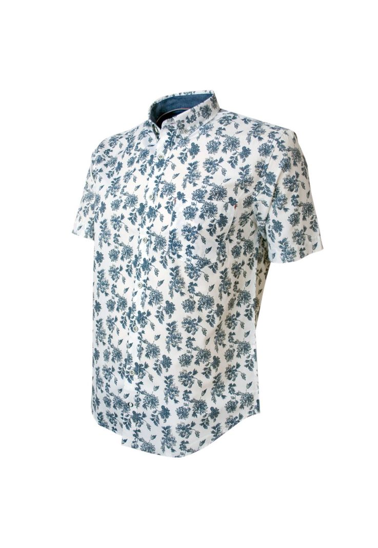 Camisa Estampada Button Down Slim Fit-1