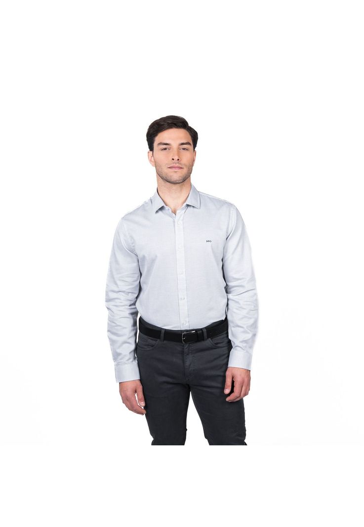 Camisa Williamsburg Jacquard Comfort Fit-0