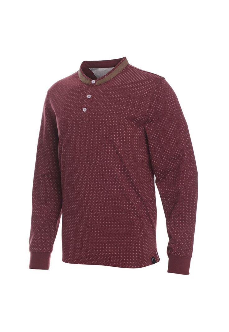 Polera Manga Larga Cuello Mao Estampada-1