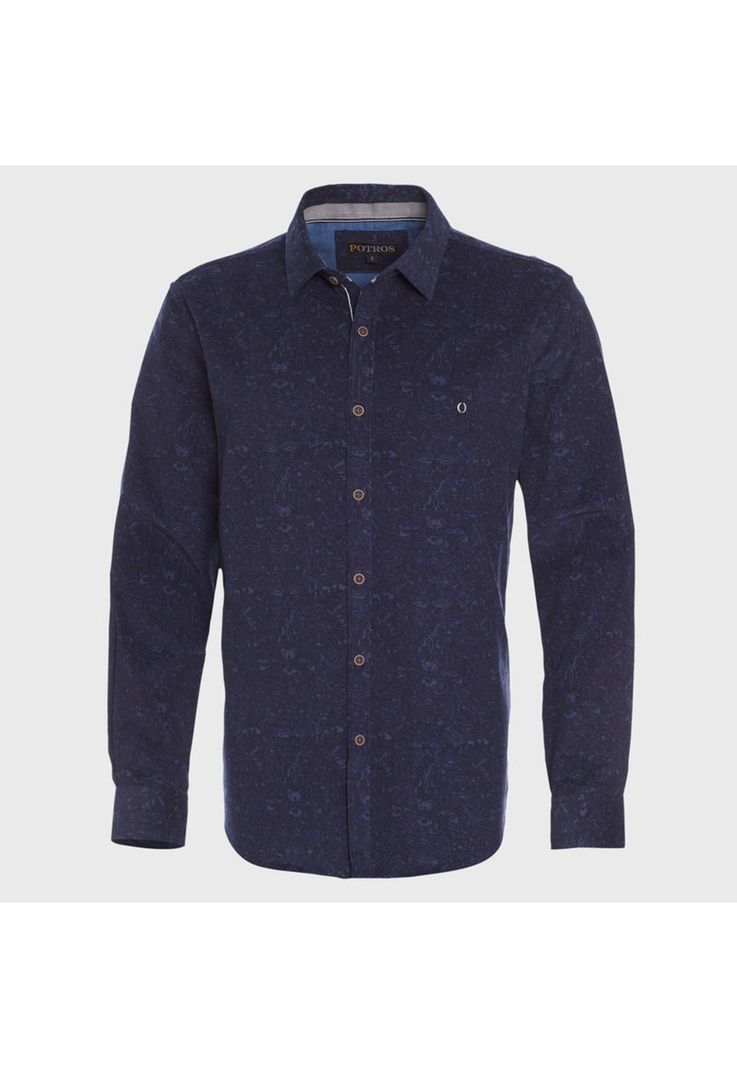 Camisa Cotelé Estampada-0