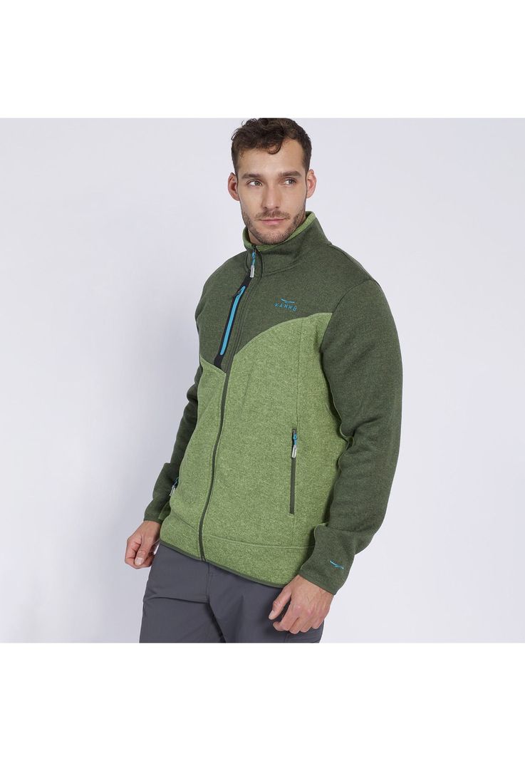 Polar Warm Nature Knitted Hombre Verde oscuro-0