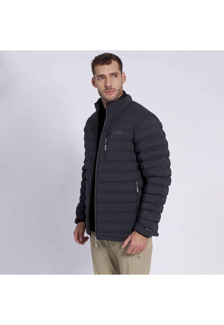 Parka Insulada Grey Hombre Negro-1