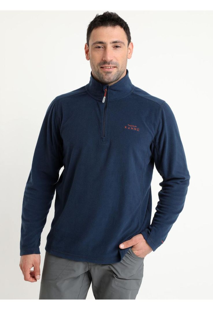 Polar Valle De La Luna Half Zipper Hombre Azul marino-0