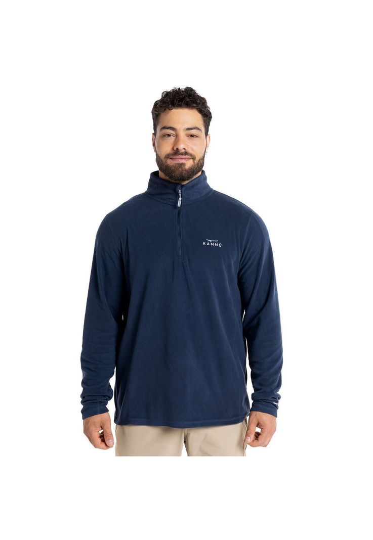 Polar Valle De La Luna Half Zipper Hombre Azul marino