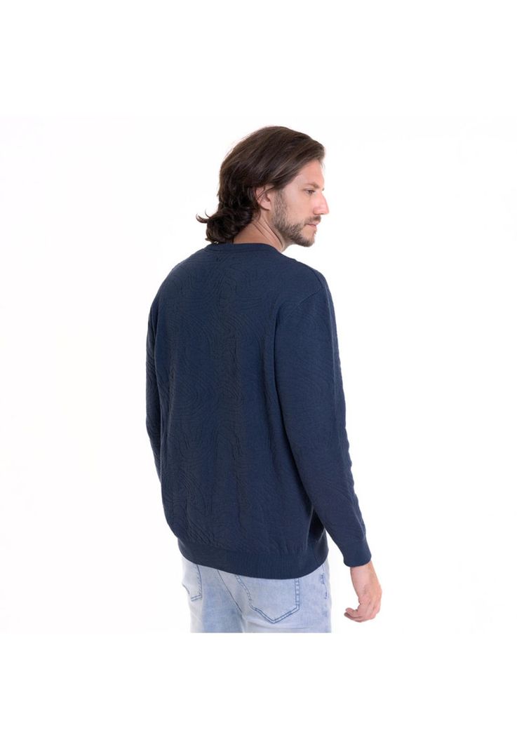 Sweater Jaqcuard Azul Marino-1