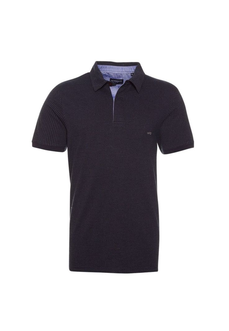 Polera Cuello Camisero Jacquard