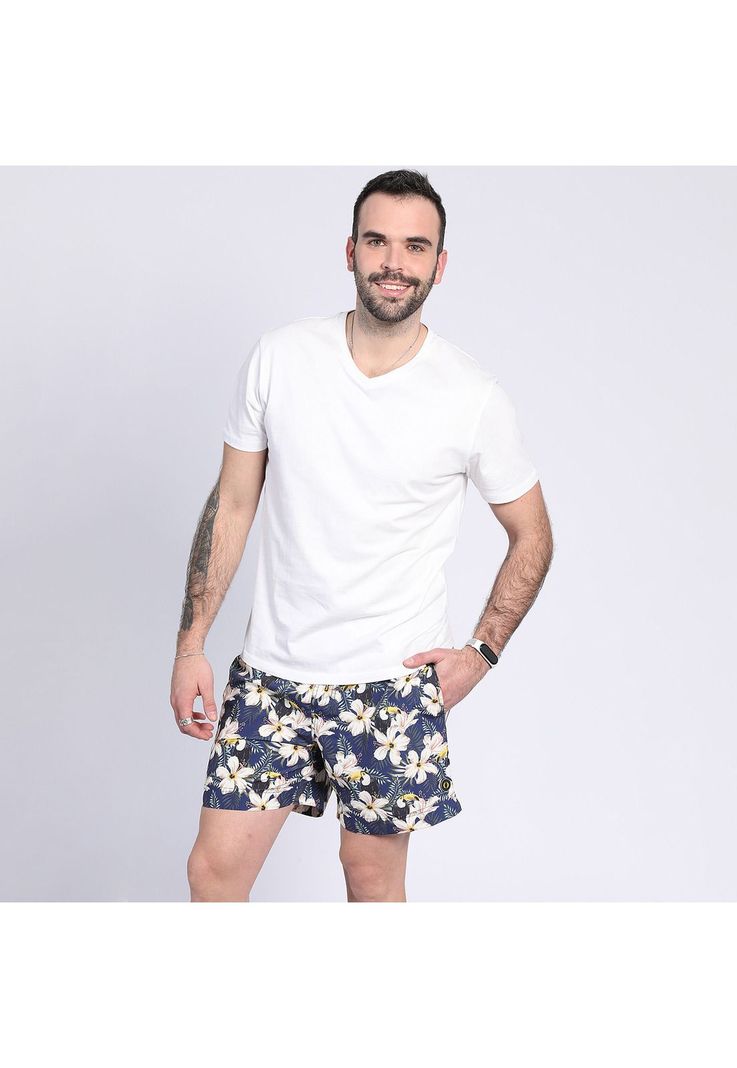Polera Cuello V Blanco-1
