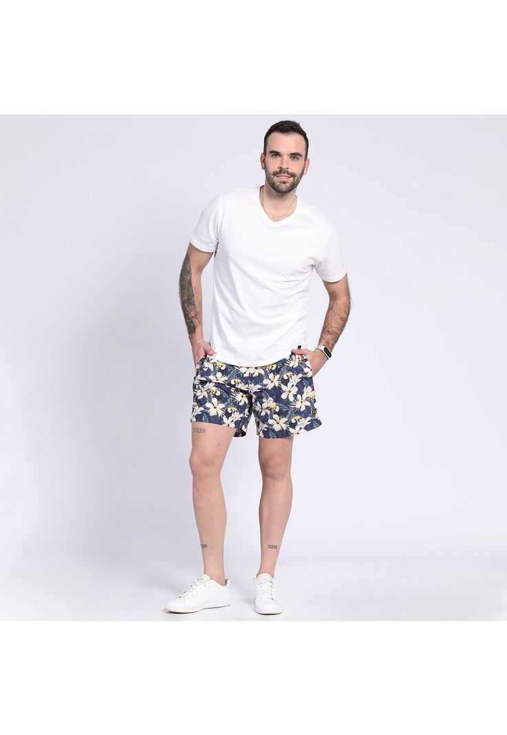 Polera Cuello V Blanco