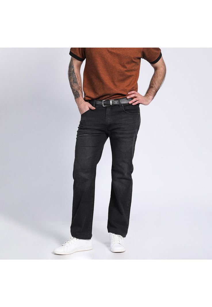 Jeans Linea Spandex Regulart Fit Negro-0