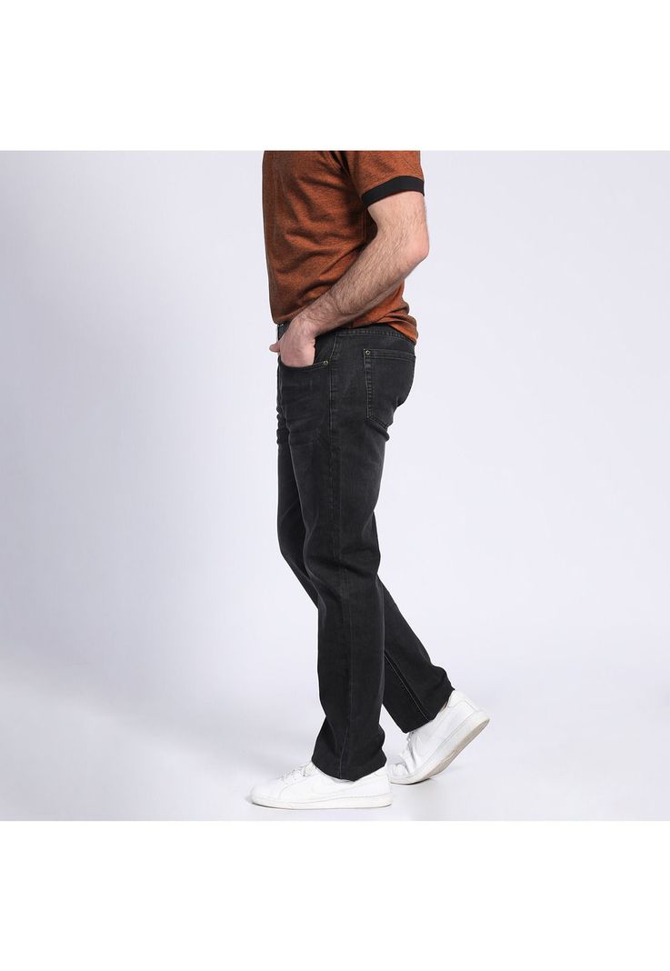 Jeans Linea Spandex Regulart Fit Negro-2