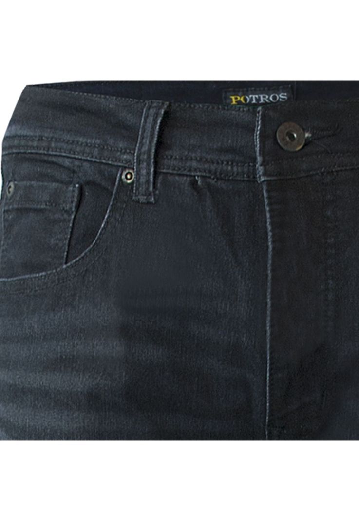 Jeans Linea Spandex Regulart Fit Negro-6