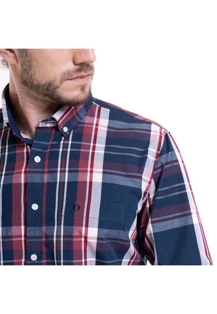 Camisa Trevira Fantasía Azul Marino-3