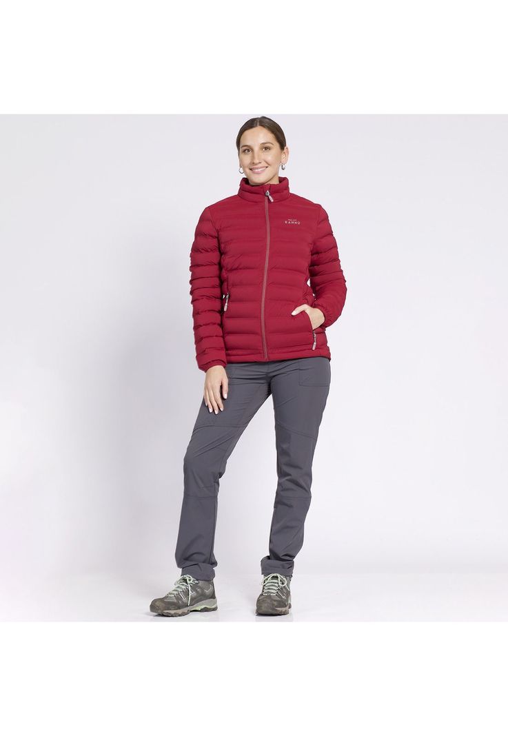 Parka Insulada Grey Mujer Burdeo-1
