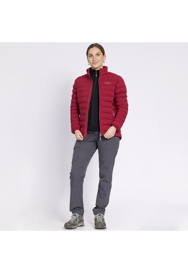 Parka Insulada Grey Mujer Burdeo-2