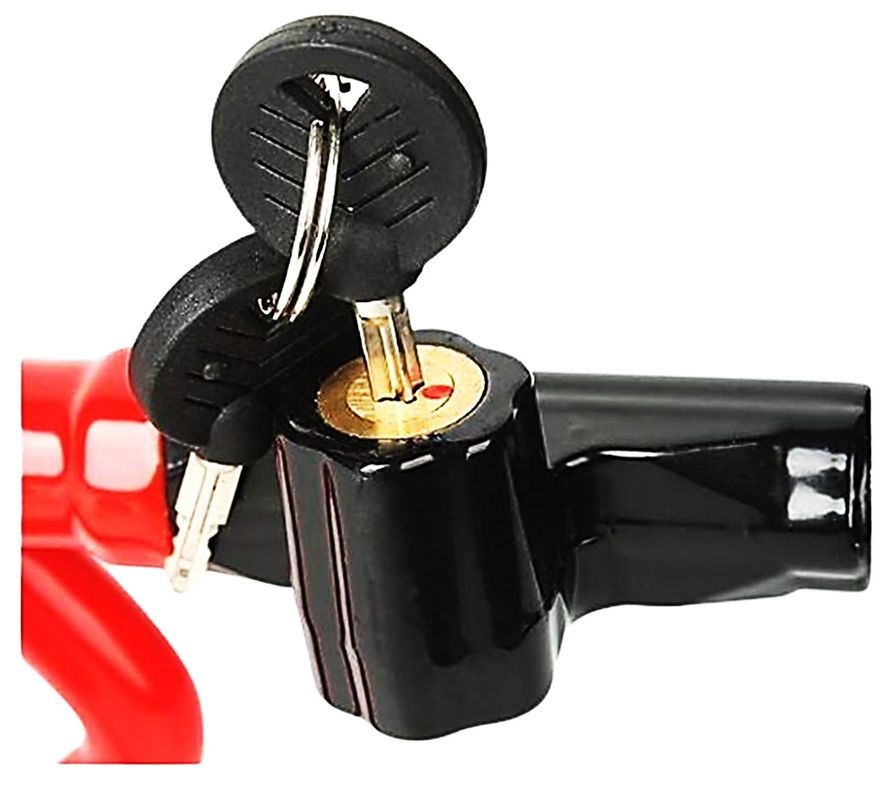 Traba Volante Antirrobo Reforzado Auto + 2 Llaves-3