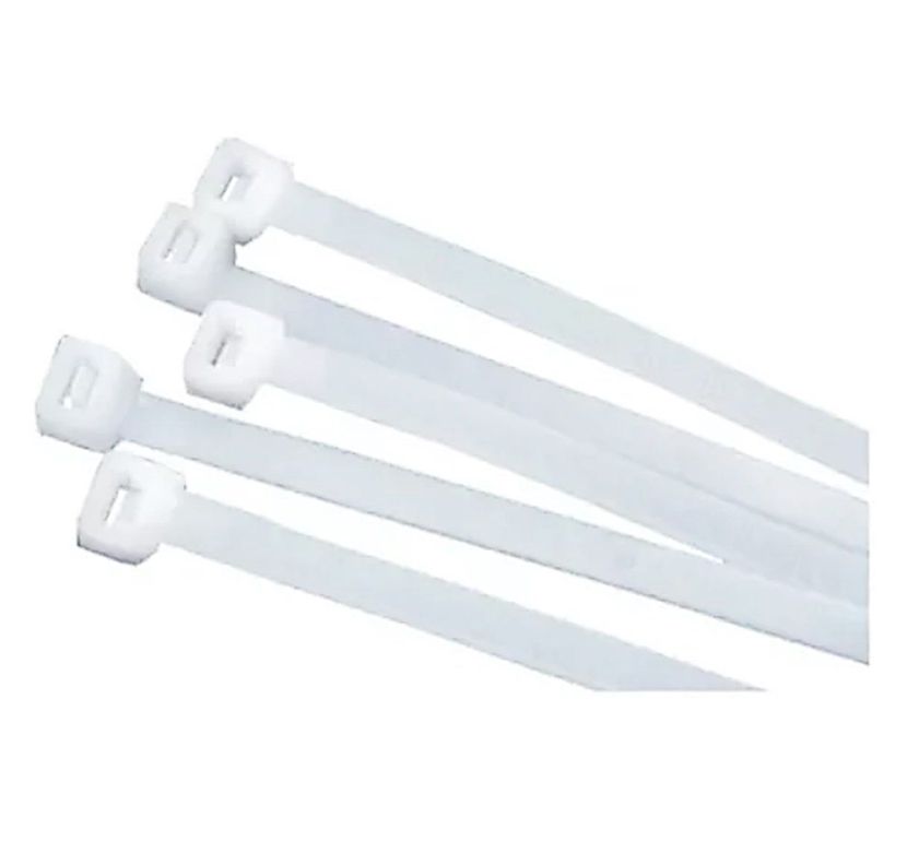 Pack 100 Amarras Plásticas 5,0mm x 307 Mm Nylon Multiuso -0