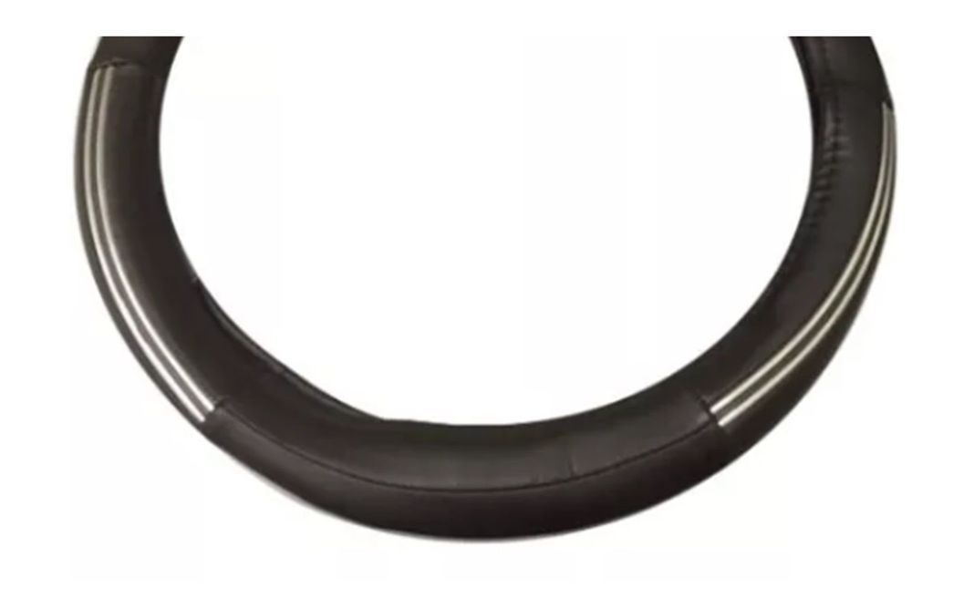 Cubre Volante Ergonómico Negro/Plata-1