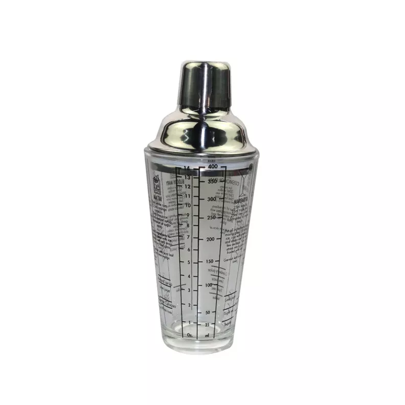 Coctelera Vidrio Tapa Inox-0