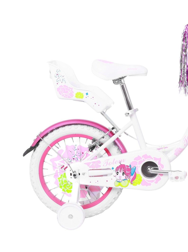 BICICLETA TOTEM NIÑA ARO 16 PRETTY GIRL COLOR BLANCO-2