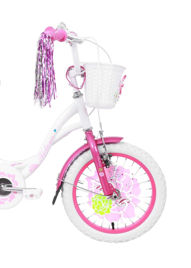 BICICLETA TOTEM NIÑA ARO 16 PRETTY GIRL COLOR BLANCO-3