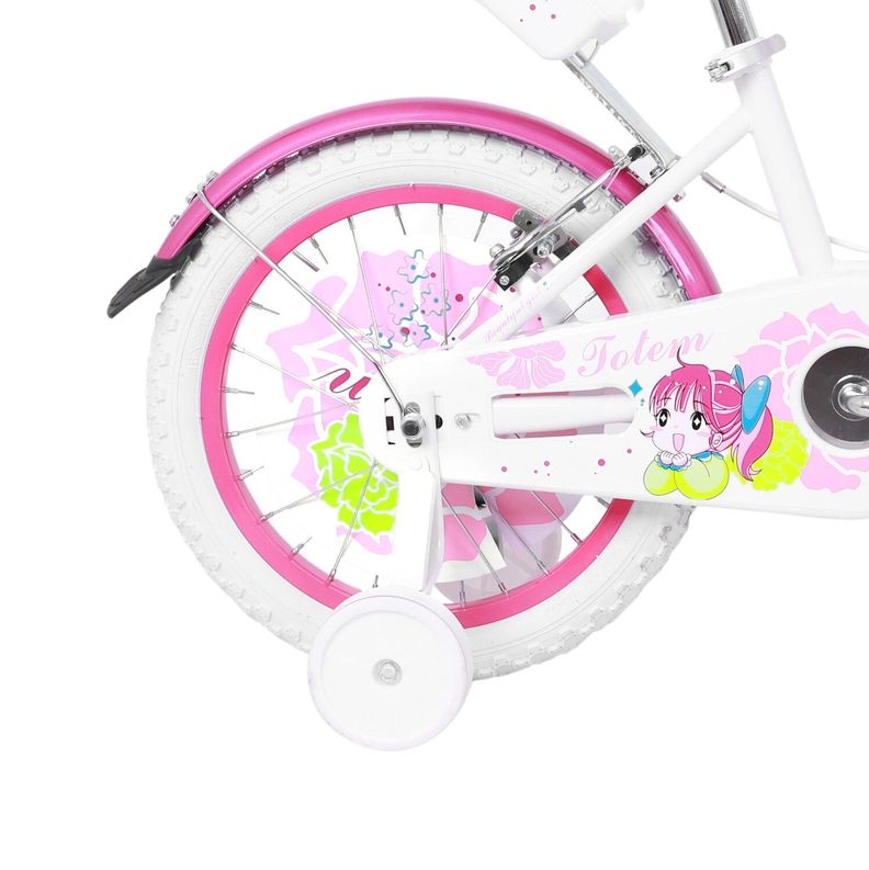 BICICLETA TOTEM NIÑA ARO 16 PRETTY GIRL COLOR BLANCO-4