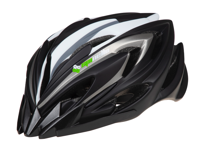 Casco De Bicicleta MTB Spinello MV17 Talla S-M Negro-Blanco-0