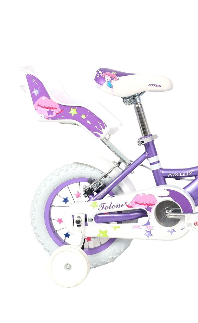 BICICLETA  NIÑA TOTEM ARO 12 MISS LILLY COLOR MORADO-2