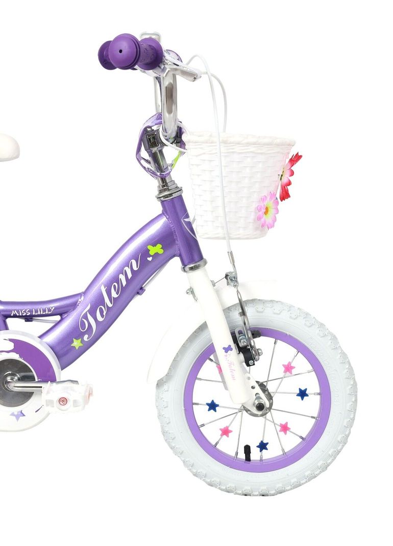 BICICLETA  NIÑA TOTEM ARO 12 MISS LILLY COLOR MORADO-3