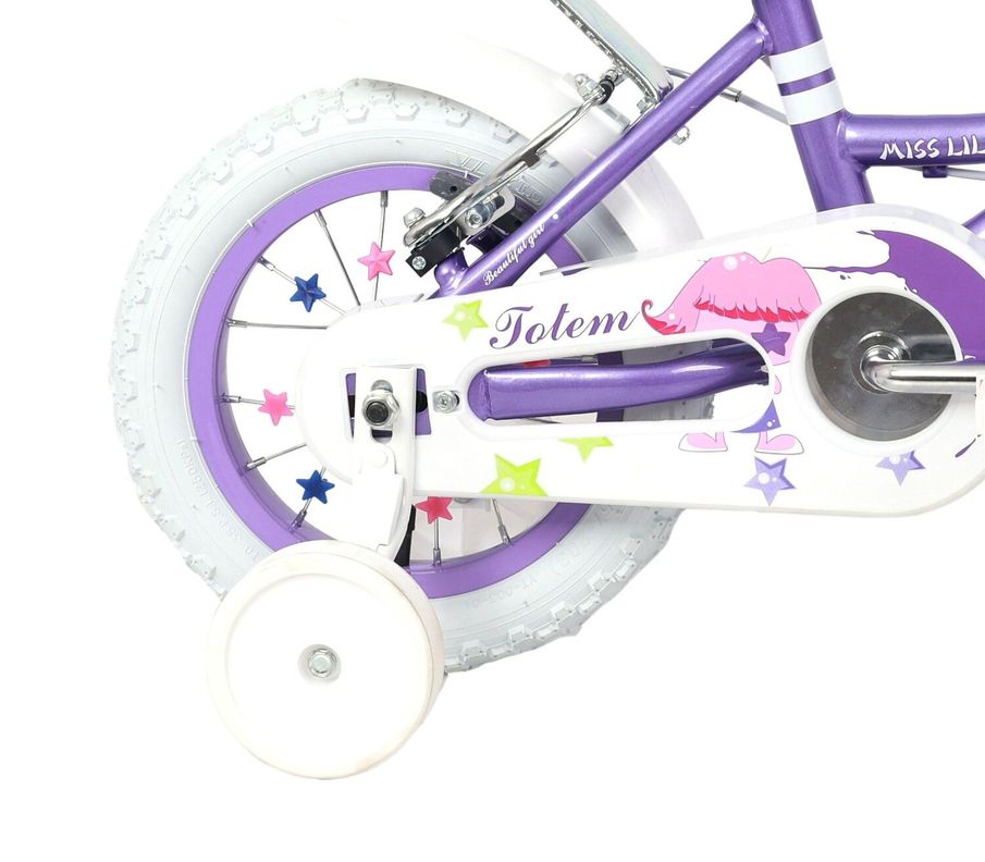BICICLETA  NIÑA TOTEM ARO 12 MISS LILLY COLOR MORADO-4