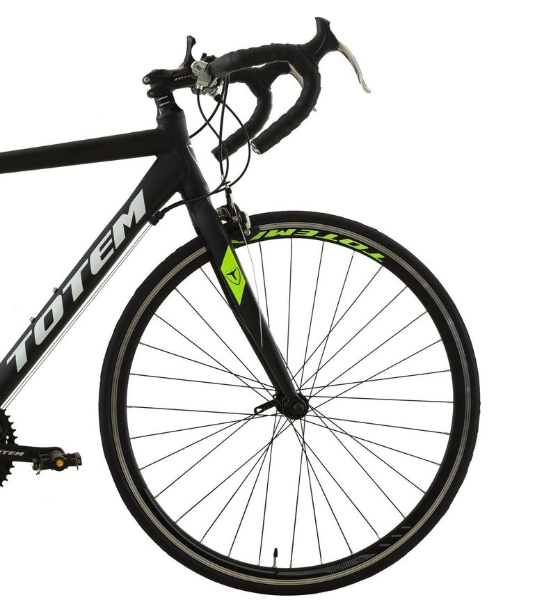 BICICLETA DE RUTA TOTEM 700*52 MNX NEGRO CON VERDE-2