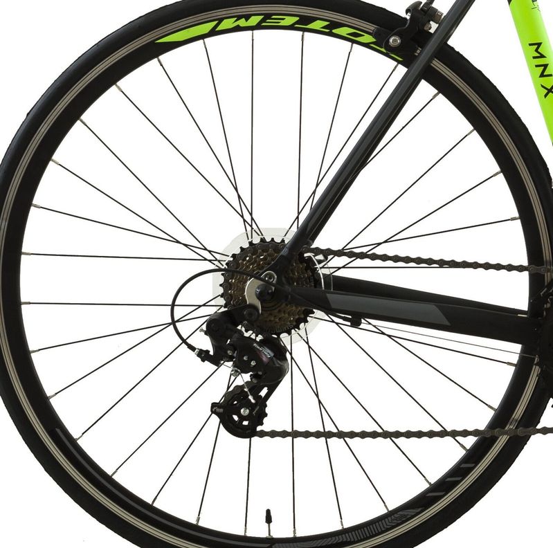 BICICLETA DE RUTA TOTEM 700*52 MNX NEGRO CON VERDE-3