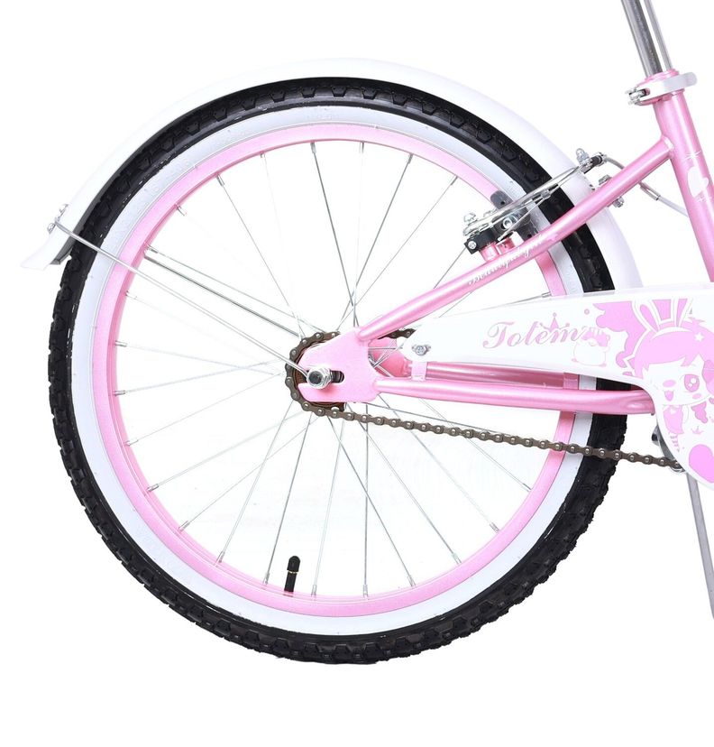 BICICLETA NIÑA TOTEM  ARO 20 LITTLE ROUSE COLOR ROSADO-4