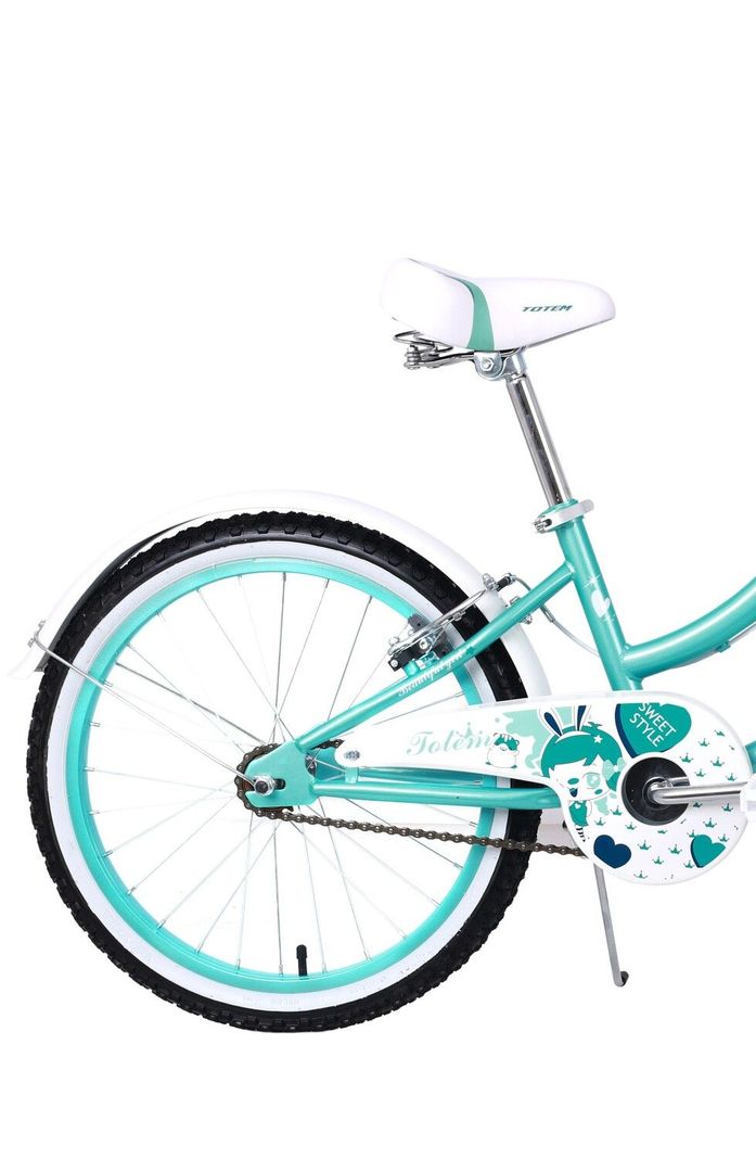 BICICLETA TOTEM NIÑA ARO 20 LITTLE ROUSE COLOR VERDE CIAN-2