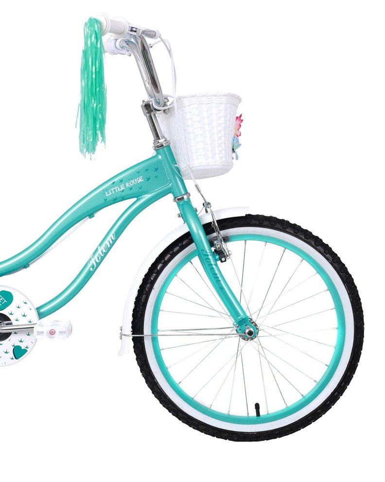 BICICLETA TOTEM NIÑA ARO 20 LITTLE ROUSE COLOR VERDE CIAN-3