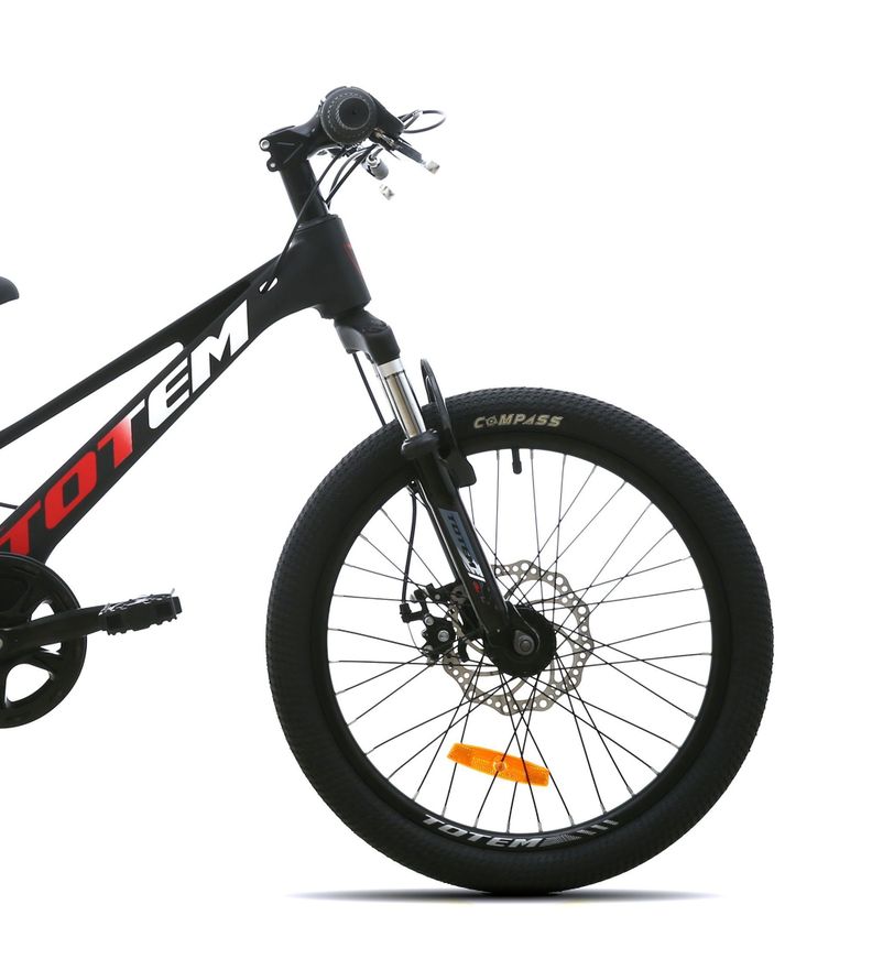 BICICLETA TOTEM INFANTIL MTB ARO 20 MARTIN ROJO NEGRO-3