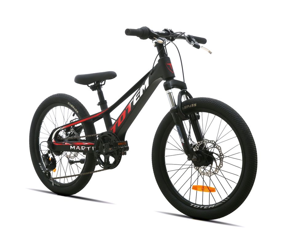 BICICLETA TOTEM INFANTIL MTB ARO 20 MARTIN ROJO NEGRO-1