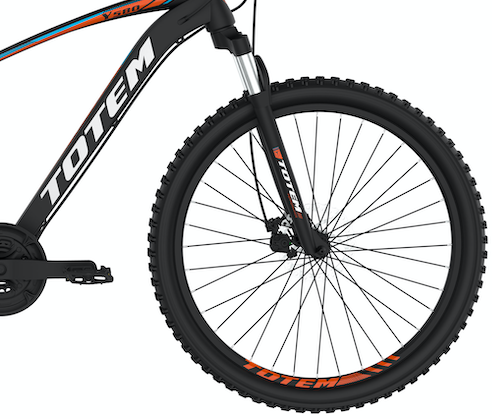 BICICLETA TOTEM MTB ARO 26 MODELO Y580-26  NEGRO CON ROJO-2