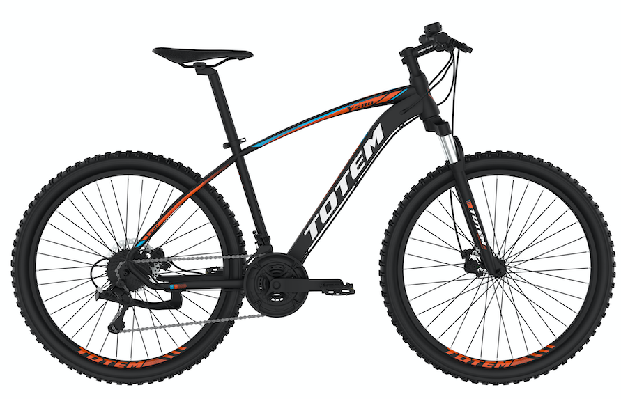 BICICLETA TOTEM MTB ARO 26 MODELO Y580-26  NEGRO CON ROJO-0