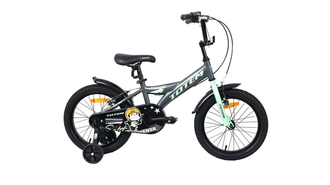 BICICLETA NIÑO TOTEM MODELO STREET MACHINE ARO 16 GRIS-0