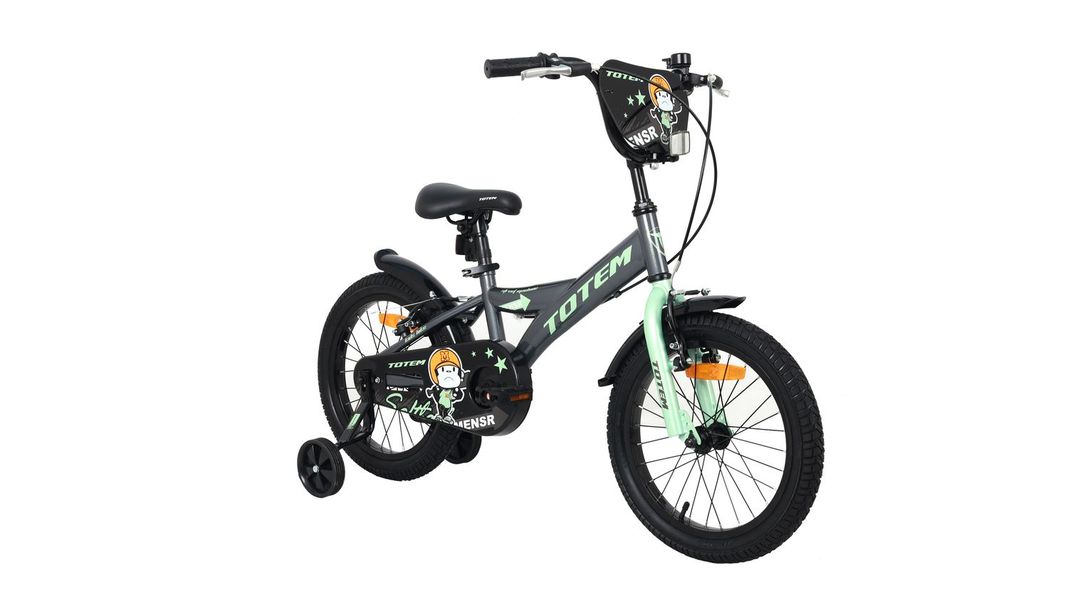 BICICLETA NIÑO TOTEM MODELO STREET MACHINE ARO 16 GRIS-1
