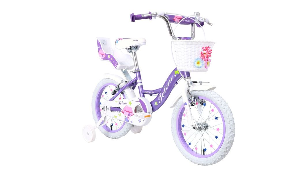 BICICLETA TOTEM NIÑA ARO 16 MISS LILLY COLOR MORADO-0