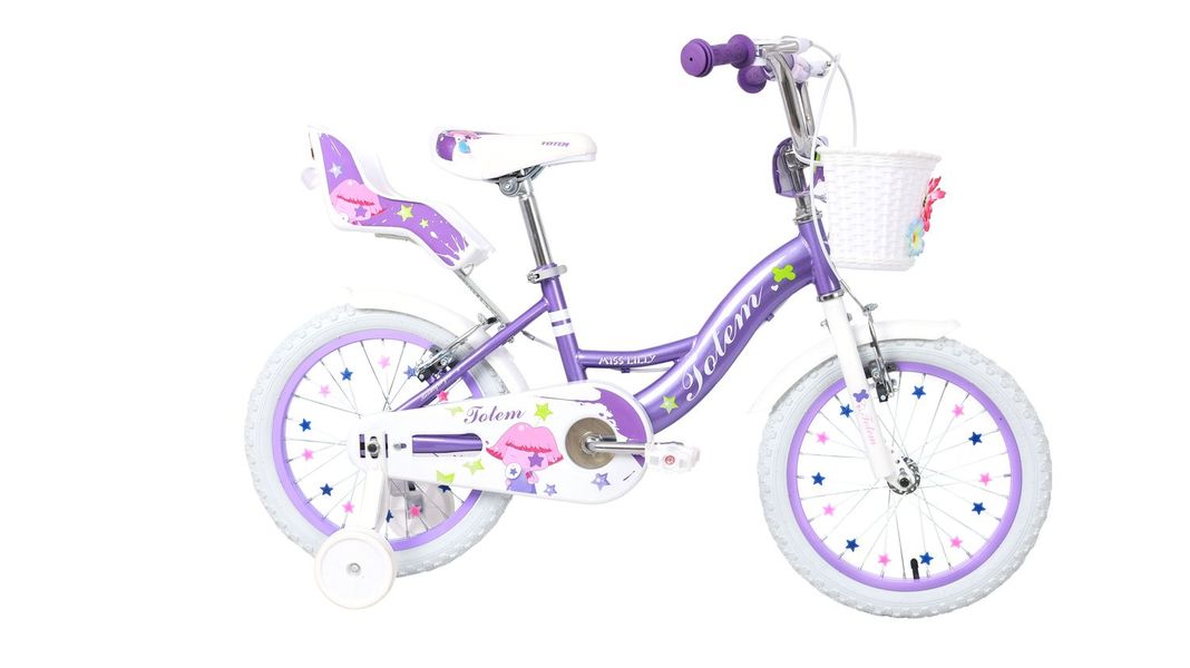 BICICLETA TOTEM NIÑA ARO 16 MISS LILLY COLOR MORADO-1