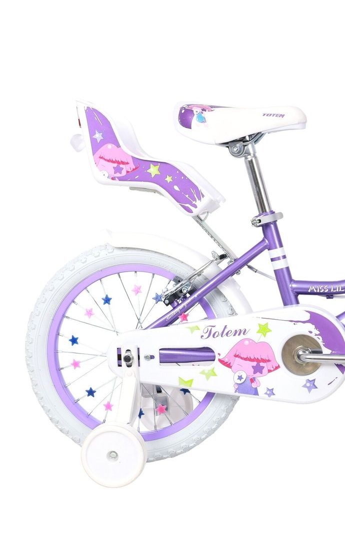 BICICLETA TOTEM NIÑA ARO 16 MISS LILLY COLOR MORADO-2