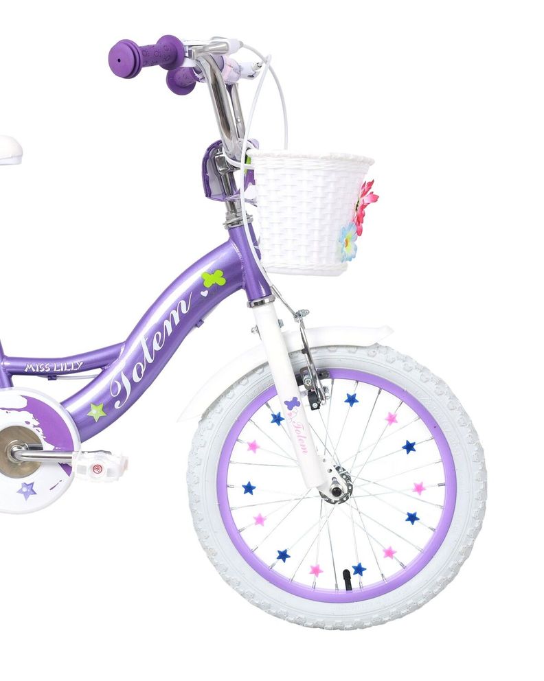 BICICLETA TOTEM NIÑA ARO 16 MISS LILLY COLOR MORADO-3