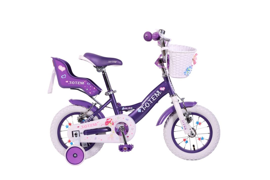 BICICLETA TOTEM NIÑA ARO 12 MISS LILLY COLOR MORADO-0