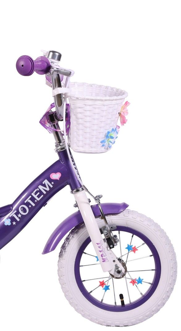 BICICLETA TOTEM NIÑA ARO 12 MISS LILLY COLOR MORADO-3