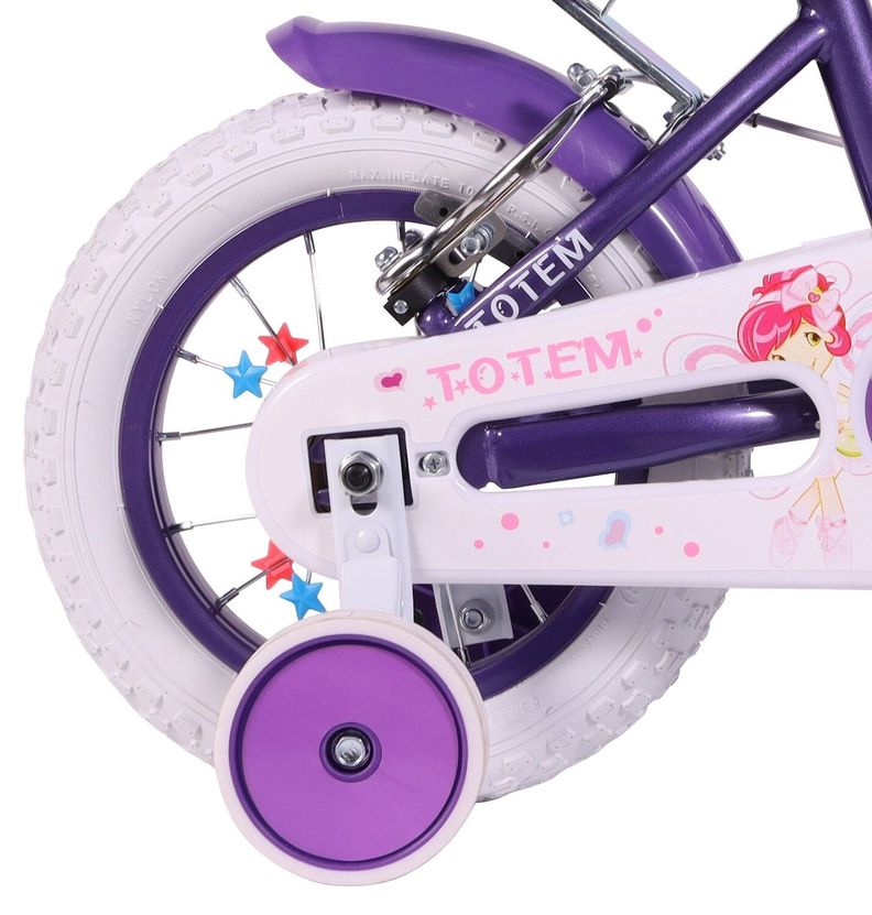 BICICLETA TOTEM NIÑA ARO 12 MISS LILLY COLOR MORADO-4
