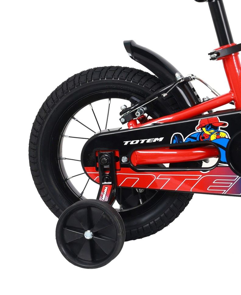 BICICLETA NIÑO ARO 12 TOTEM ROCK-X COLOR ROJO-4
